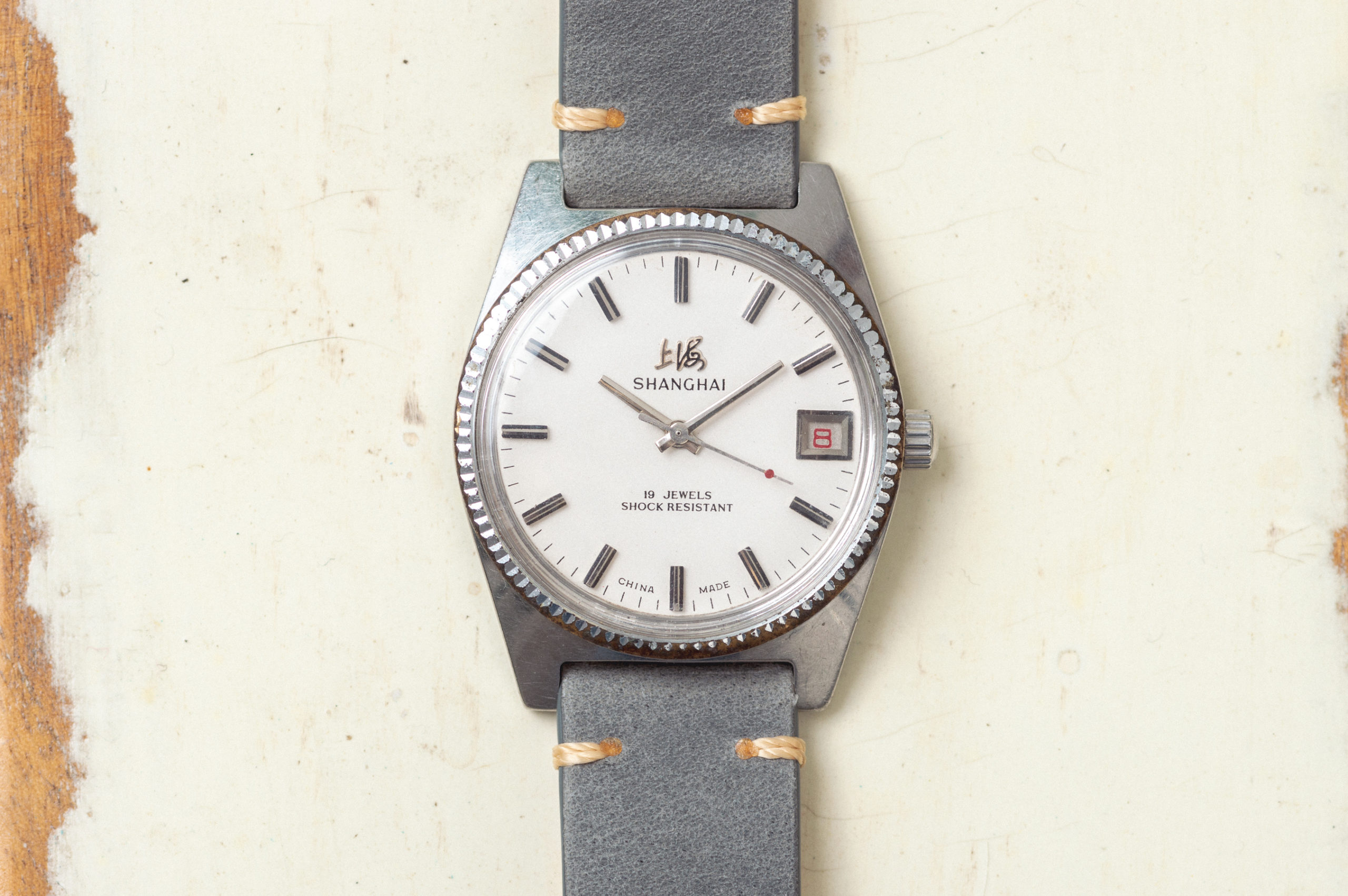 SHANGHAI 17 Jewels Hand Wind Mechanical Men's Watch Vintage 3Bar Nylon  Strap | eBay